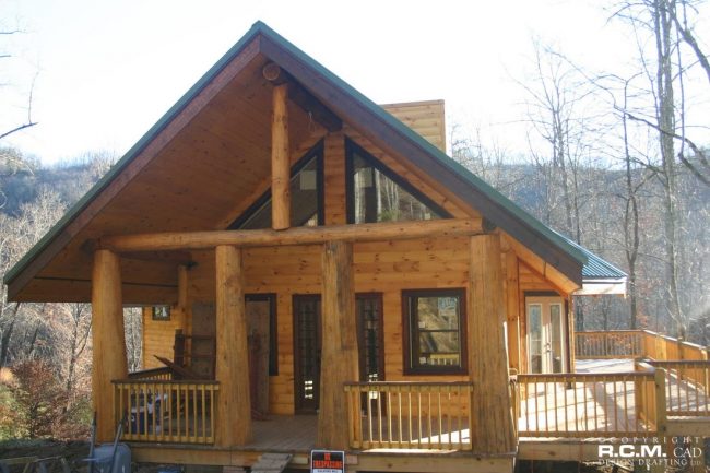 RCM Cad - Aspen Meadow Log Post Accent Current Project