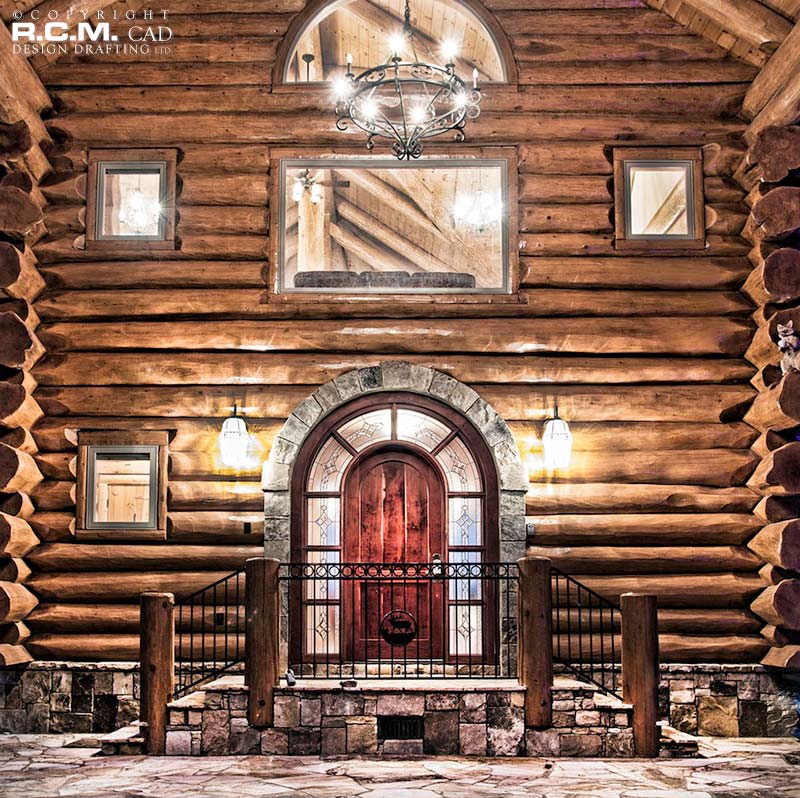 RCM Cad - Tennessee 1 - Log Home Finished Project